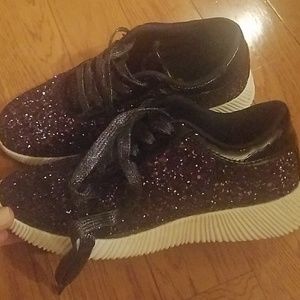 Sparkle sneakers worn once